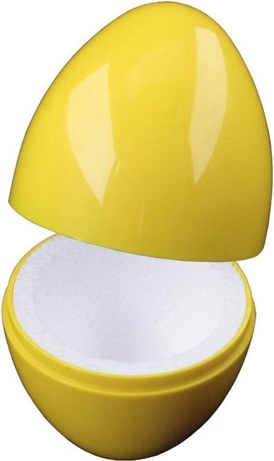 Thermo Eieren Warme Eierhouder Ontbijt en Paasdagen Geïsoleerd Piepschuim 6.5 x 9.5 cm Geel