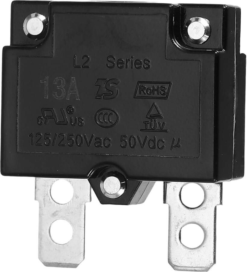 Thermo-knopschakelaar 13 A 125 250 V AC 50 V DC met automatisch herstel thermische beveiliging overbelastingsbeveiliging thermoschakelaar voor industriële auto's