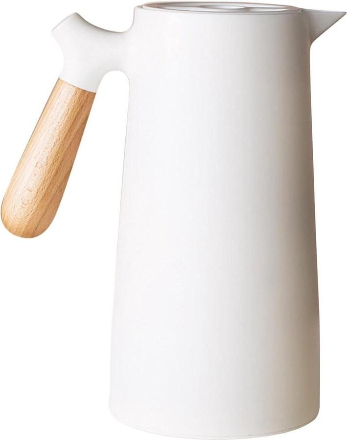 Thermo Pot Dubbelwandig Isolatiekan Koffiekan Drinken Warm Houden Glazen Binnenlaag 1000 ml Groen