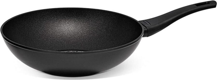 Thermo Smart Wokpan 28cm Antiaanbak met Warmte-indicator Geschikt voor Inductie Gas en Elektrische Kookplaten