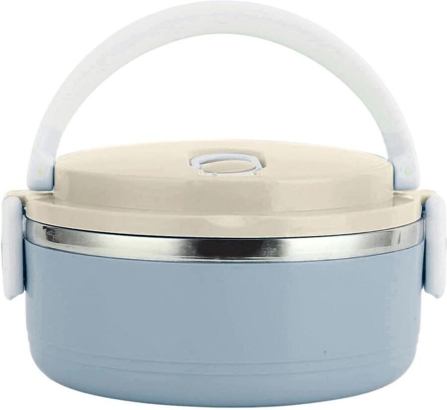 Thermo Voedselbox Lunchbox RVS Warme maaltijd meenemen Lekvrije afsluiting One Size Groen