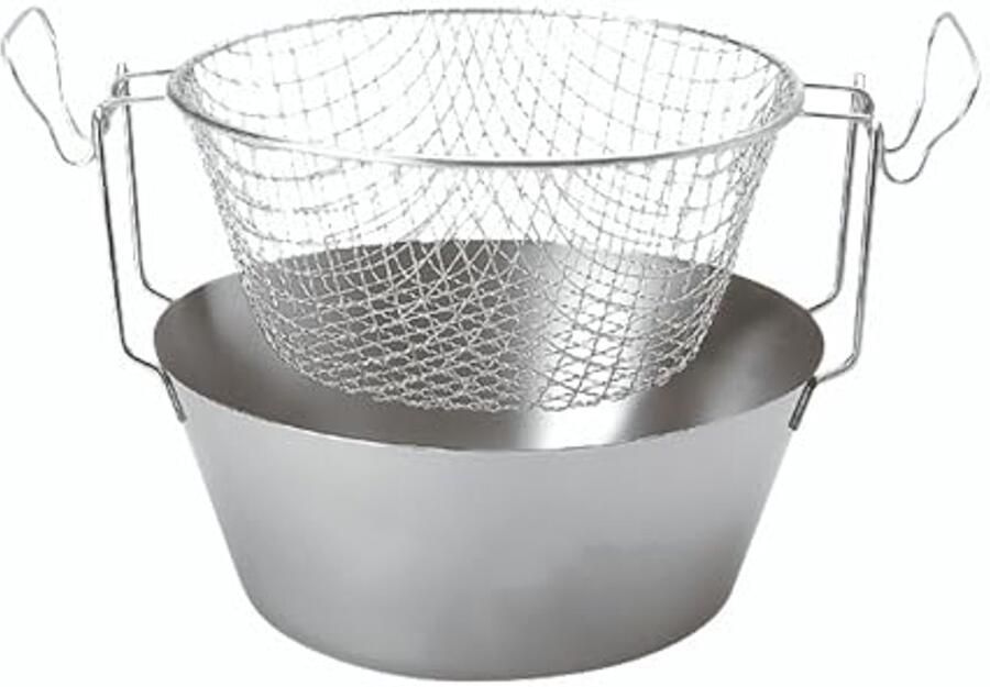 Thermobodem Friteuse van Roestvrij Staal 20 cm
