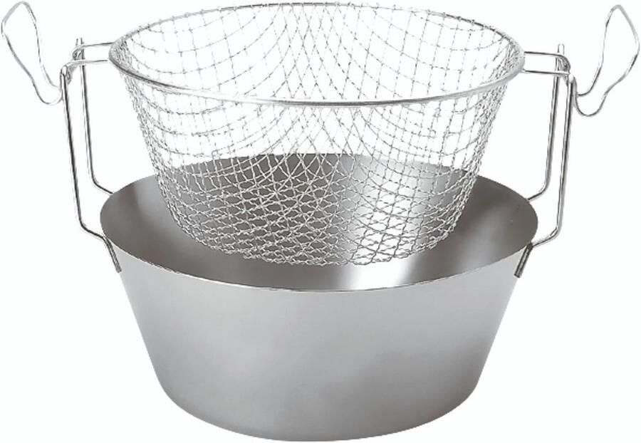 Thermobodem Friteuse van Roestvrij Staal 20 cm