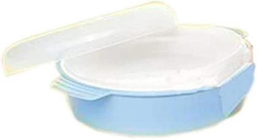 Thermobord Warmhoudbord Eettafel Maaltijd Warm Houden Eten Op Temperatuur 26.5 cm Blauw