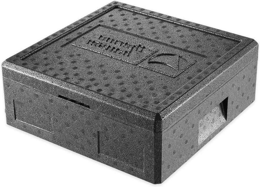 Thermobox Pizza Isolatiebox Bezorgbox Hete Maaltijden Bezorgen Goede Ventilatie 41 x 41 x 16 cm Zwart