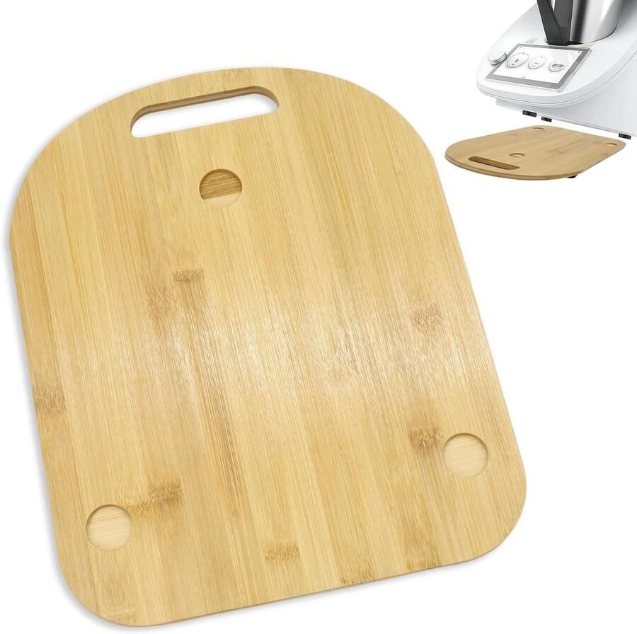 Thermomix Rolplank Keukenmachine Skateboard Keuken Werkblad Massief Eiken Hout Voor TM5 TM6 Natuurlijk Hout