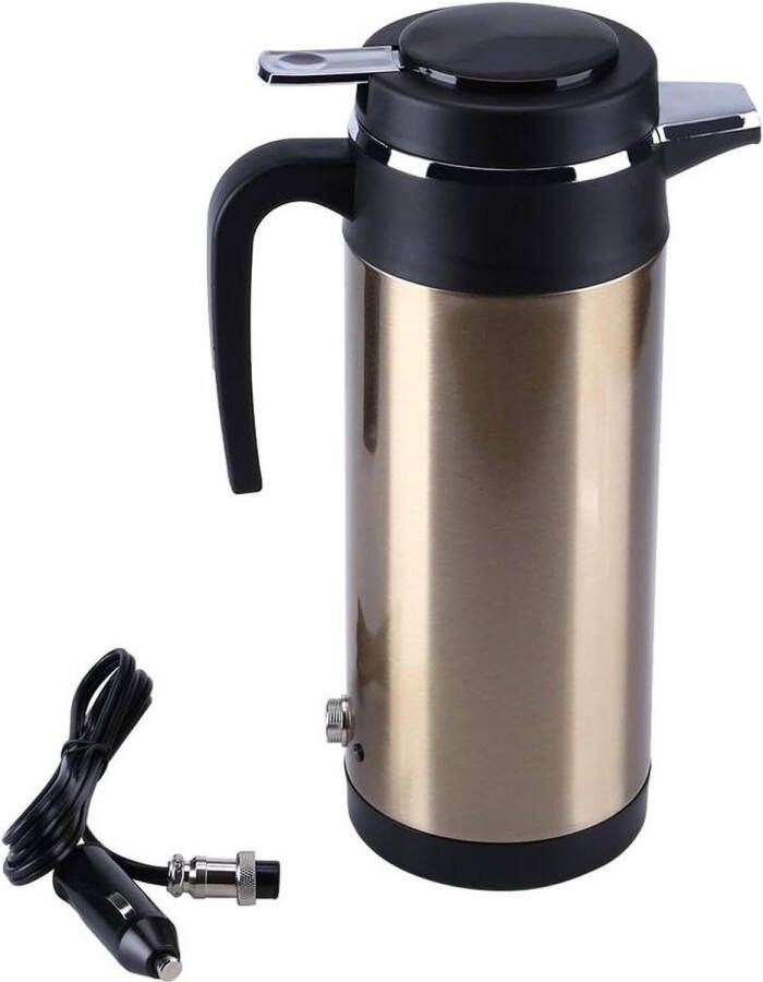 Thermos Elektrische Waterkoker 800 ml 12 V Draagbare Verwarmingsbeker voor Auto Roestvrij Staal Reizen