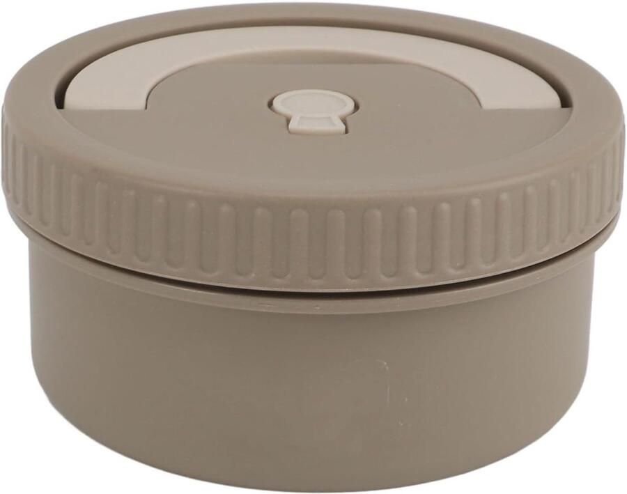 Thermos Lunchbox Voedselcontainer Stapelbaar Maaltijden Warm Houden Dubbellaags RVS Niet gespecificeerd Donker Koffie