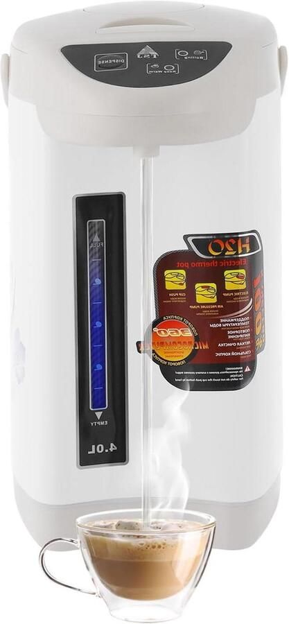 Thermos Water Dispenser Heetwater Dispenser Waterkoker Snel Water Verwarmen Drie Uitgifte Modes 4 Liter Wit