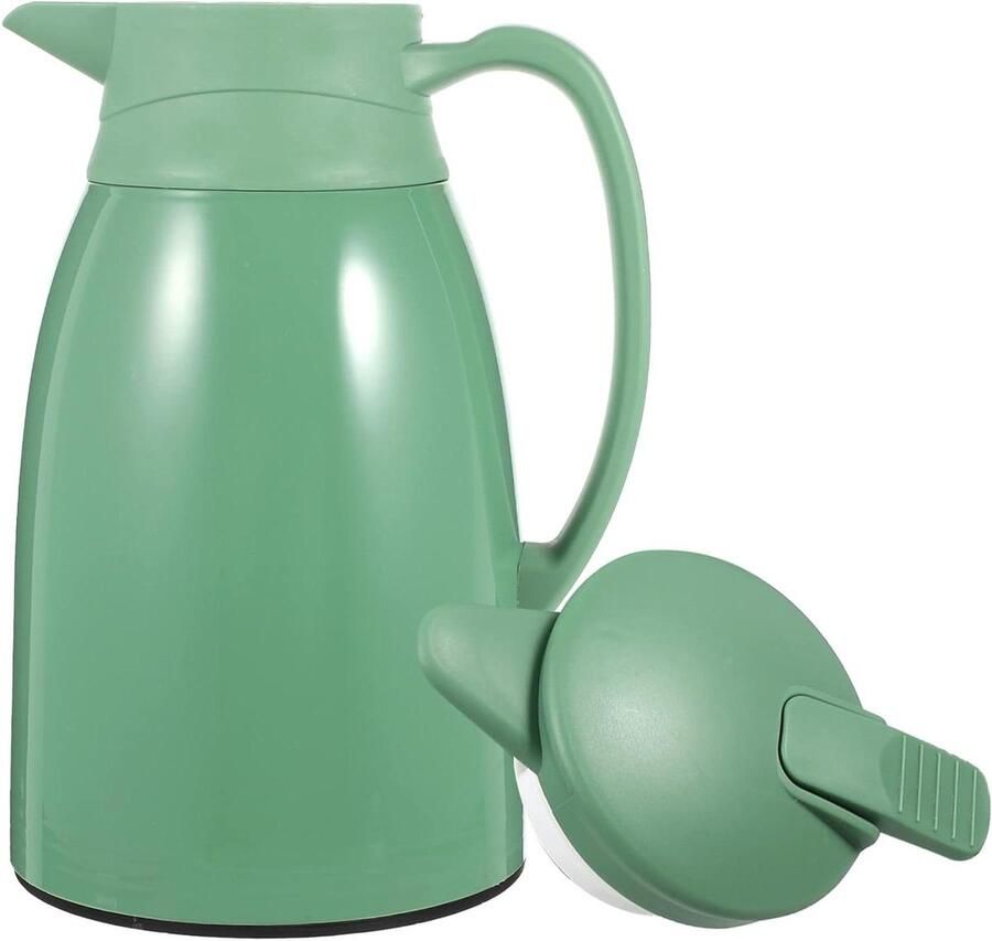 Thermos Waterkoker Isolerende Kan Warme Dranken Lekvrij Deksel 15 x 8 x 25 cm Groen