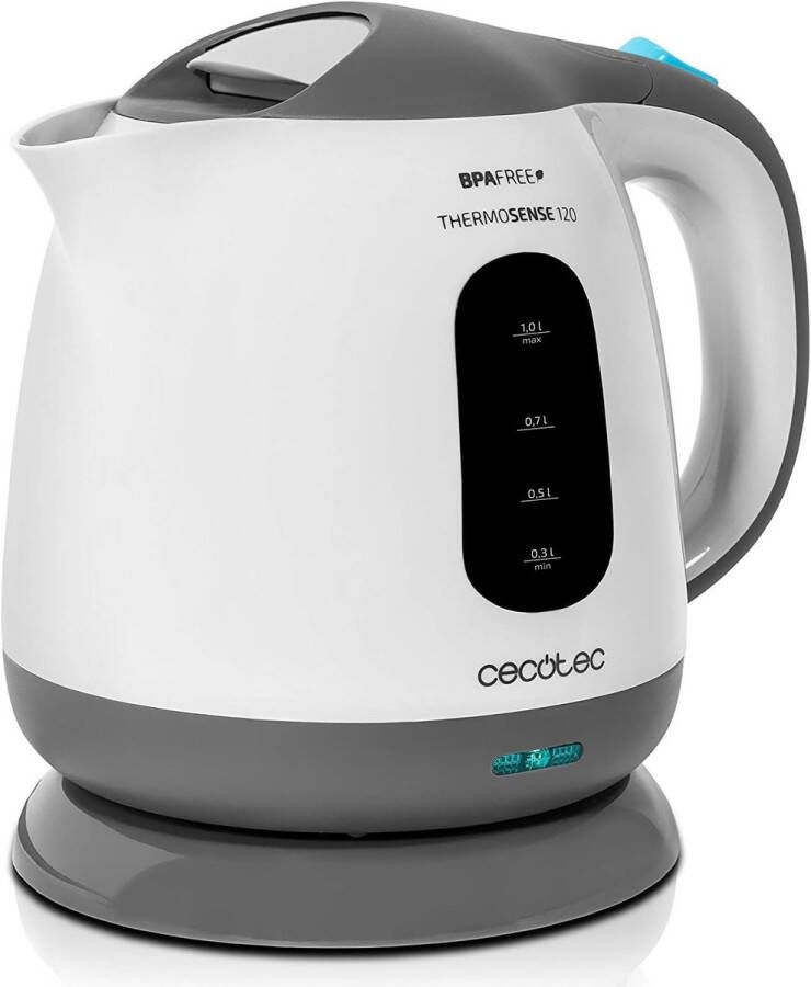 ThermoSense Waterkoker 1 Liter met Borosilicaatglas en 1100W Vermogen