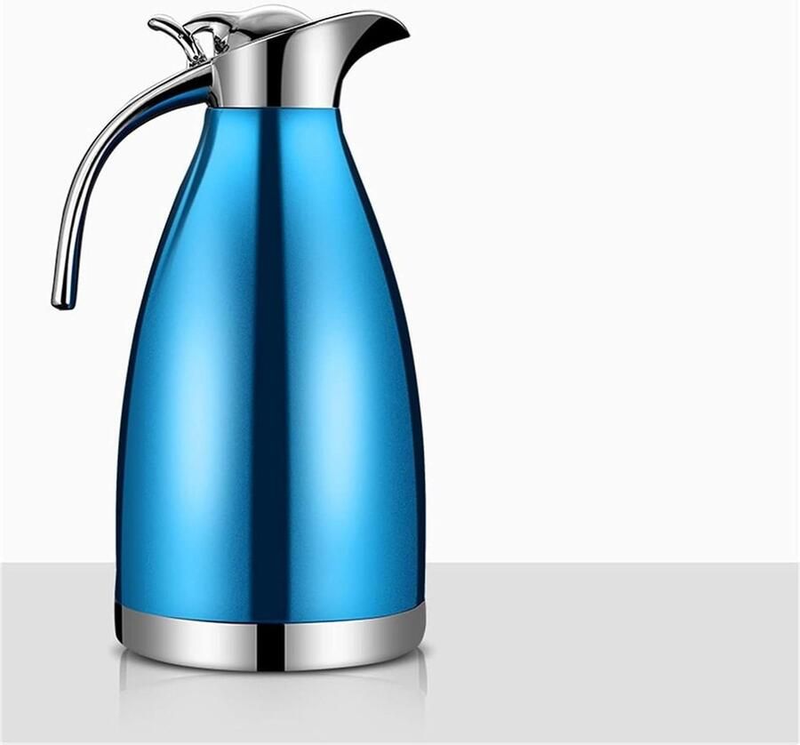 Thermoskan RVS Theepot Ketel Dranken Warm Houden Ergonomisch Handvat 2 Liter Royal Blue