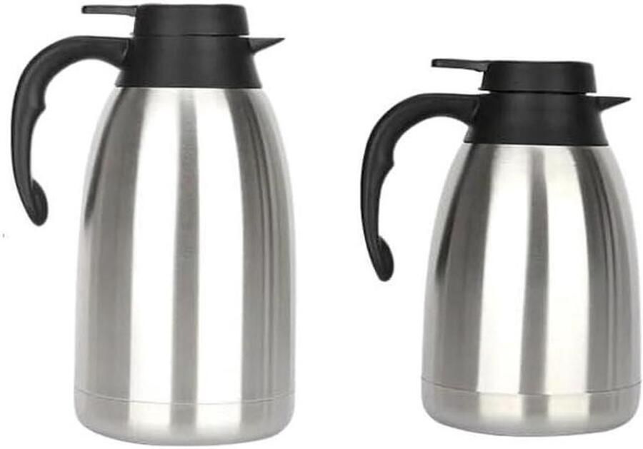 Thermoskan Waterkoker Karaf Dranken Warm Houden Stofbestendig Ontwerp 1.5L Zilver