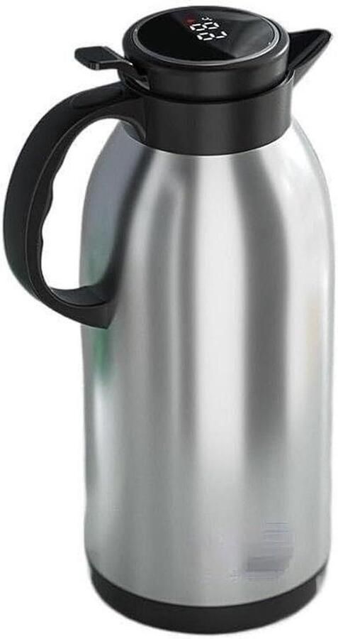 Thermoskan Waterkoker Warmwaterkruik Dranken Warm Houden Stofbestendig Ontwerp 3000ml Zilver
