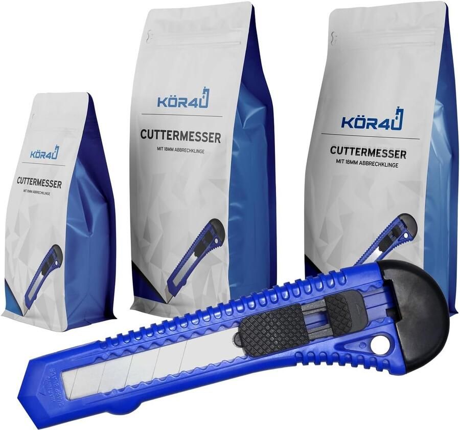 Thijox 10 x 18 mm Afbreekmessen Multifunctioneel Tapijt- en Kartonmes Snijwerk Gereedschap voor Huishoudelijk en Professioneel Gebruik