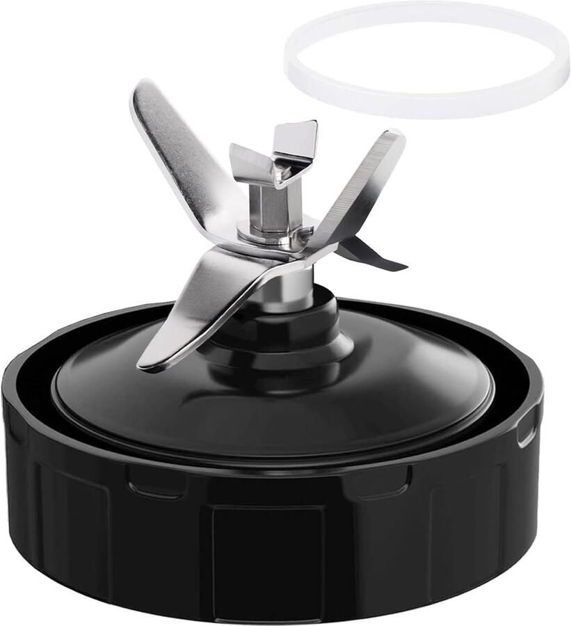 Thijox 7 Fins Blade Replacement Compatibel met Auto-iQ Blender Mixer RVS Messen voor Diepvriesfruit Groenten Noten en IJs Blender Onderdelen e
