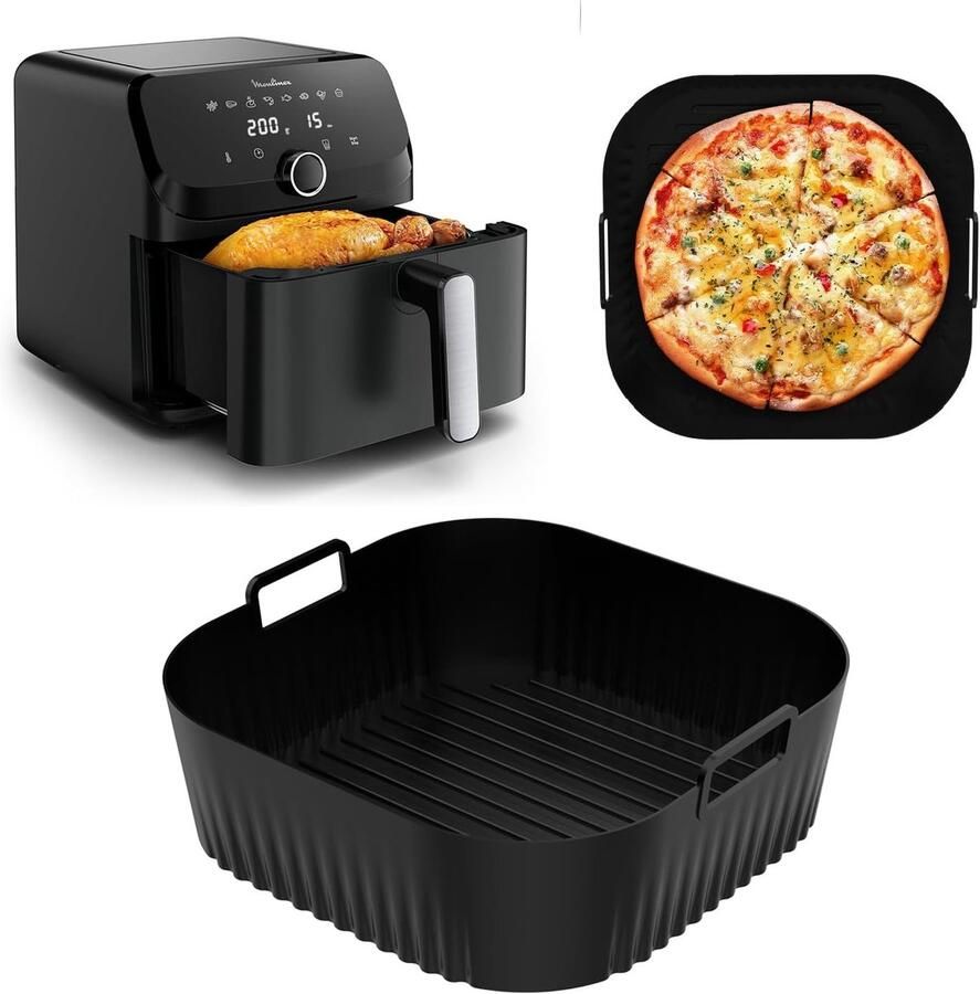 Thijox Air Fryer Accessoires voor 7 5 L Luchtfriteuse Siliconen Bakvormen voor Optimale Luchtcirculatie Perfect voor Keuken Feest en Gezonde Gere