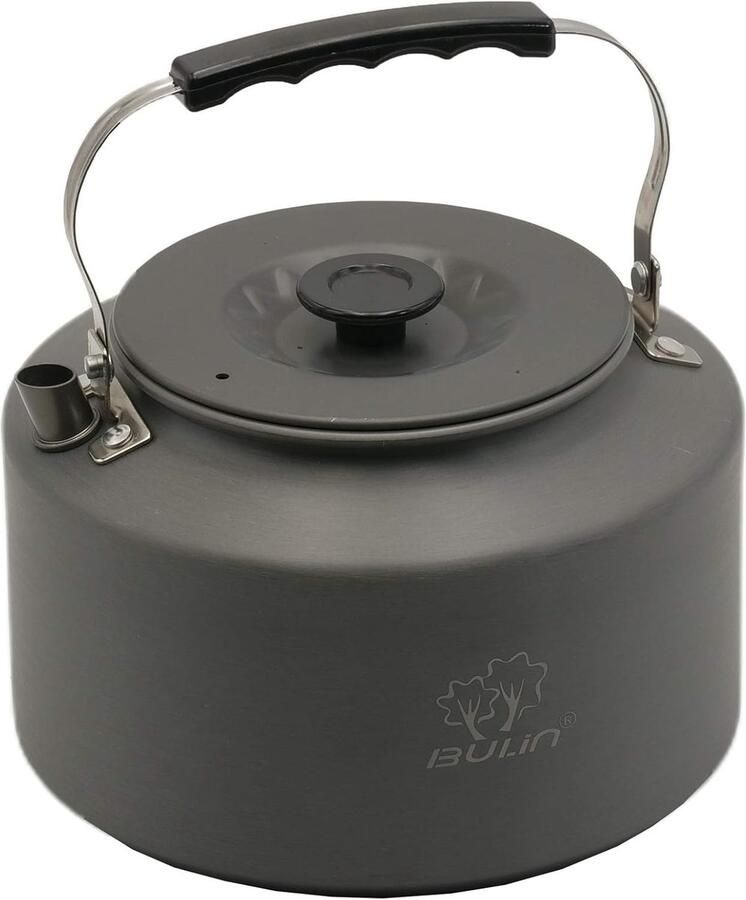 Thijox Bulin Campingkoker Ultralichte Theeketel 2 2L van Geanodiseerd Aluminium Waterkoker Ideaal voor Thuis Camping Trekking Wandelen en Pickn