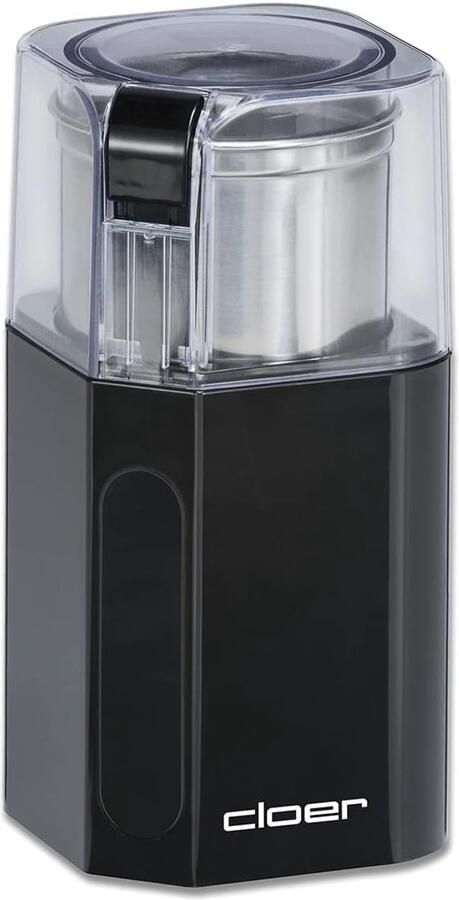 Thijox Elektrische Koffie- en Kruidenmolen 200W Roestvrijstalen Container Voor Pesto Kruiden Noten en Graan Tot 70g Koffiebonen Zwart