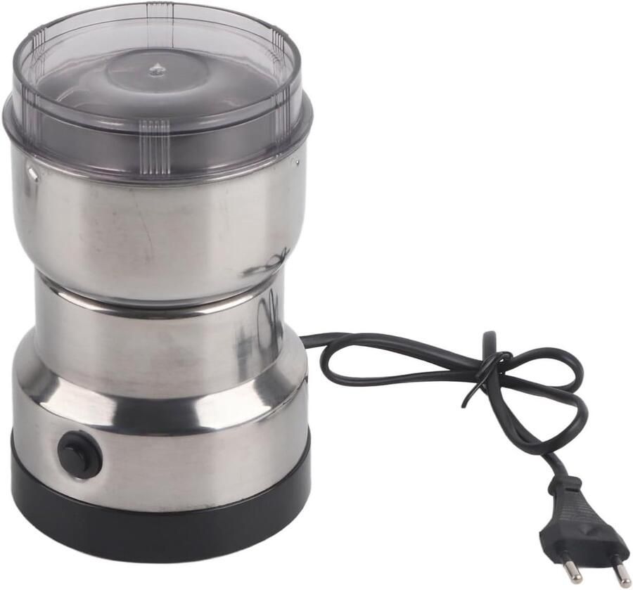 Thijox Elektrische Koffiemolen 280W Roestvrij Staal voor Koffiebonen en Zaden 220V Europese Stekker Compact en Krachtig voor Thuisgebruik