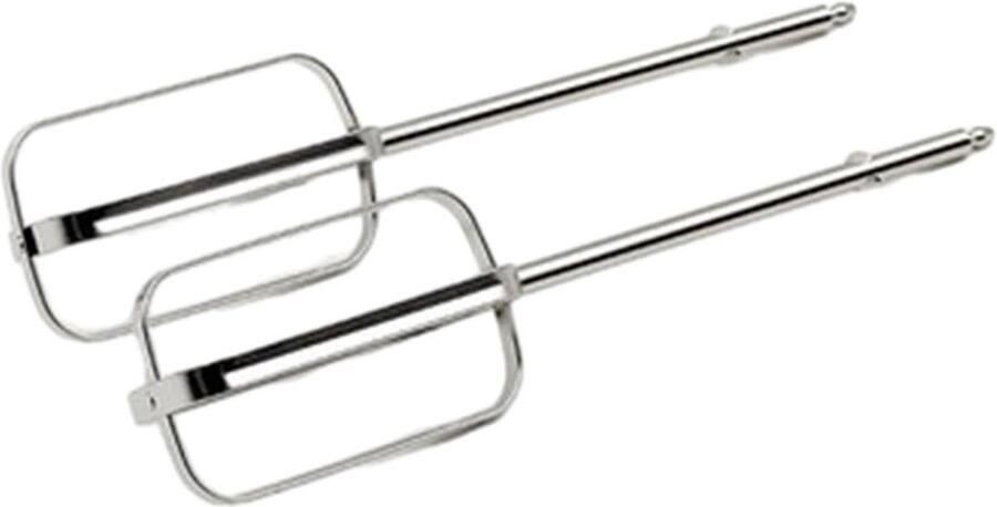 Thijox Langdurige Kloppers voor Handmixers Vervangingsset van 2 Roestvrijstalen Turbo Kloppers voor Beach Handmixers (17 5 21 5 18 cm) voor Keuken