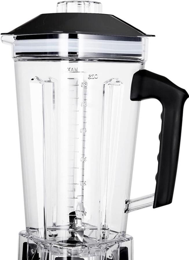 Blender 2200 W huishoudelijke en commerciële krachtige mixer voor shakes en smoothies met 2 liter BPA-vrije Tritankruk timer (BPA-vrije Tritanbak)