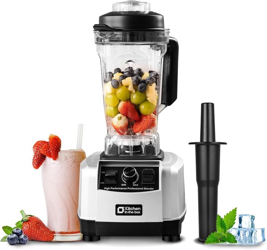 SnelShoppen Professionele Blender 2L 1500W Hoogwaardige Elektrische Blender met 8 Punt Messen Perfecte Smoothies en Crushed Ice voor de Keuken