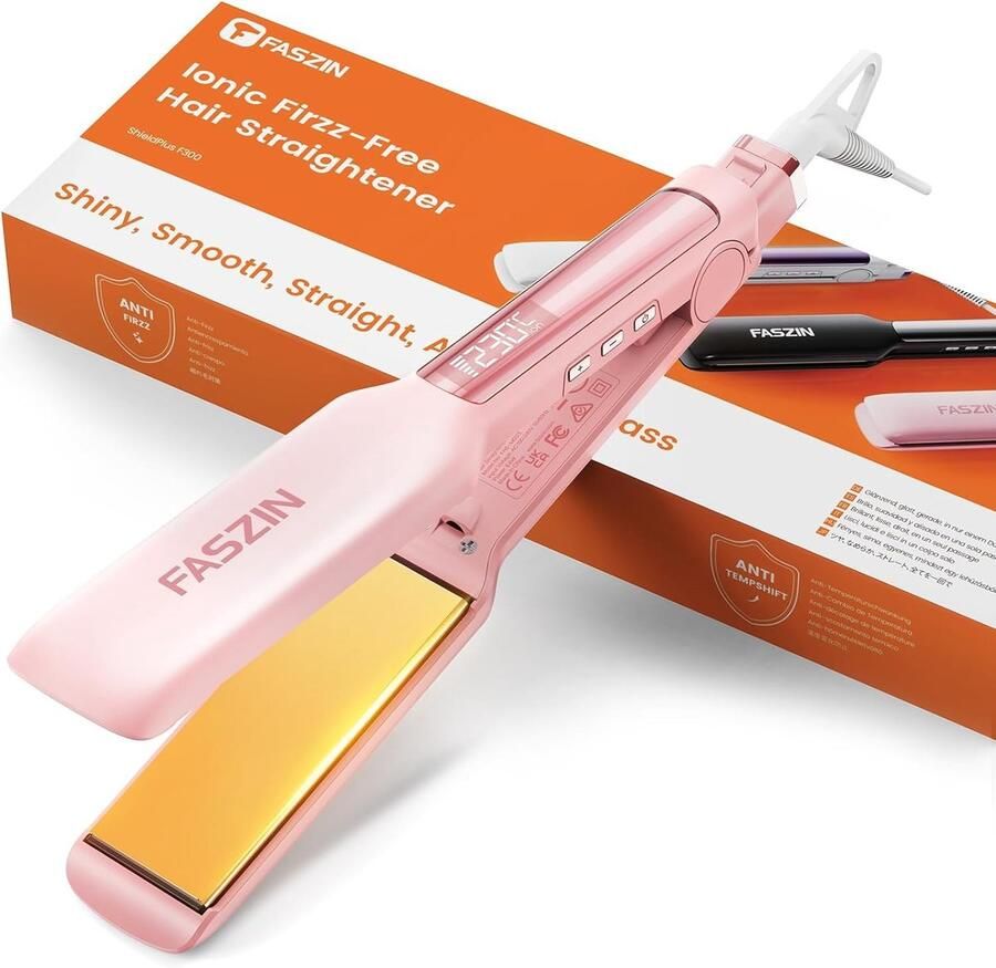 Thijox Professionele Stijltang met 42 mm Titanium Platen Negatieve Ionenfunctie 30 Seconden Snel Opwarmen 11 Instelbare Temperatuurstanden (130-2