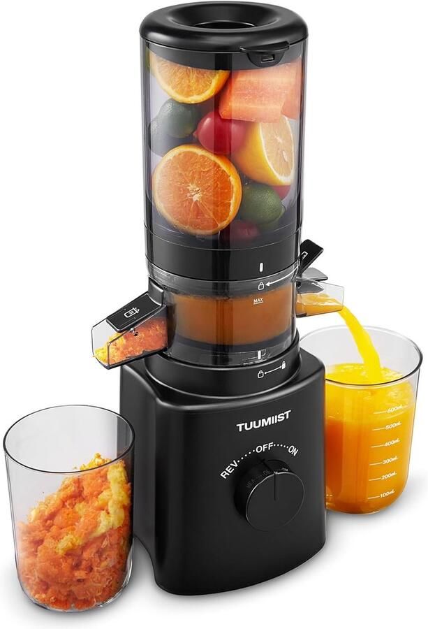 Thijox Slow Juicer met 108 mm Vulschacht Citruspers voor Groenten en Fruit Compacte Sapcentrifuge met Hoge Sapopbrengst en Eenvoudige Reiniging 2