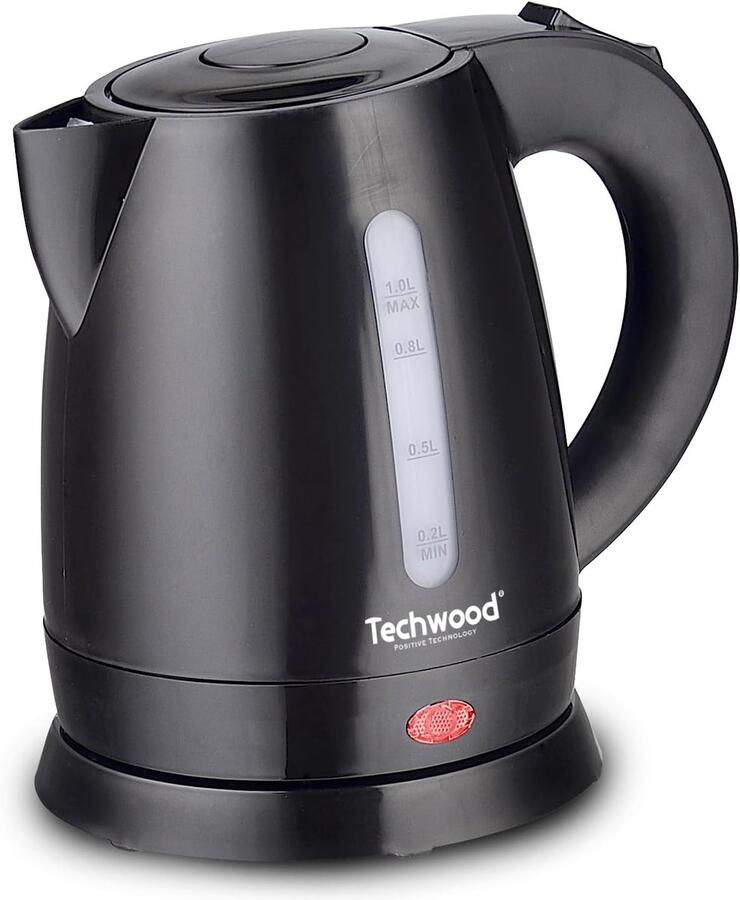 Thijox Waterkoker 1L Zwart Elektrische Koker voor Koffie Thee & Instant Maaltijden Compact en Duurzaam Keukenapparaat Ideaal voor Thuis Camp