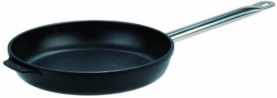 Titanium Braadpan Gastro Pan Vetarm Koken Extra Sterke Bodem 32 cm Zwart