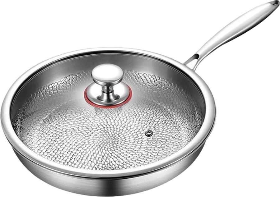 Titanium Koekenpan Duurzame Grillplaat Outdoor Koken Snel Gelijkmatig Verwarmen 32 cm Diameter Niet Gespecificeerd