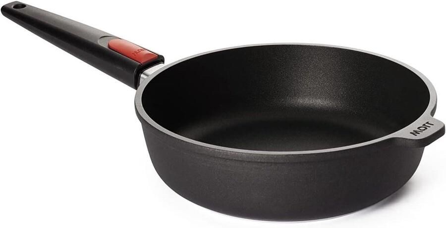 Titanium Koekenpan met steel Koken en braden Snij- en slijtvaste coating Ø 24 cm Zwart