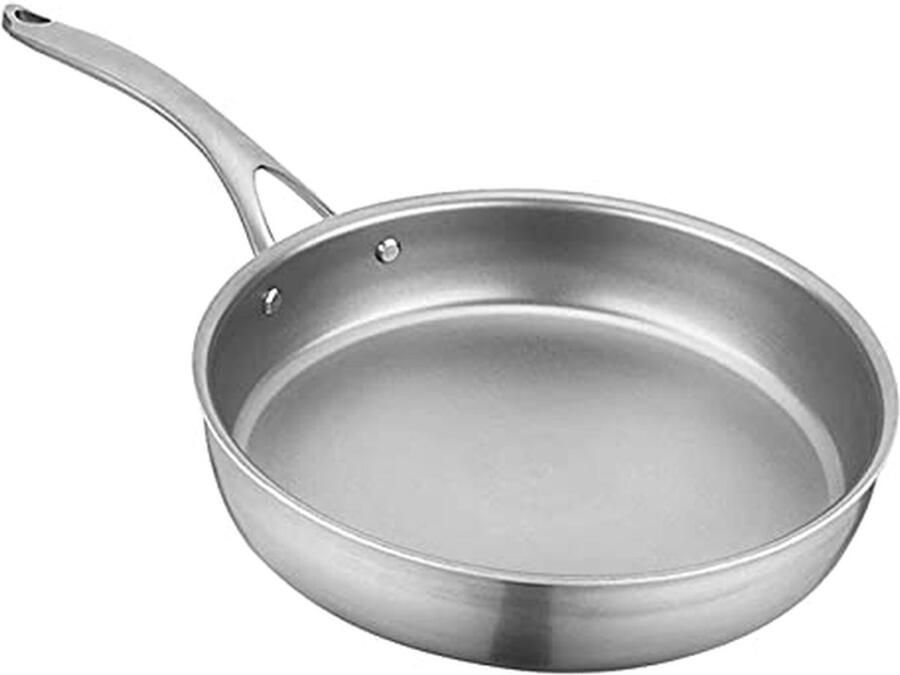 Koekenpan Non-stick braadpan Dagelijks koken Uniforme warmte 24 cm Zilver