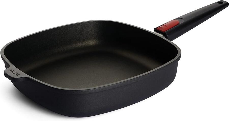 Titanium Koekenpan Vierkant 28x28 cm Anti aanbak Inductie