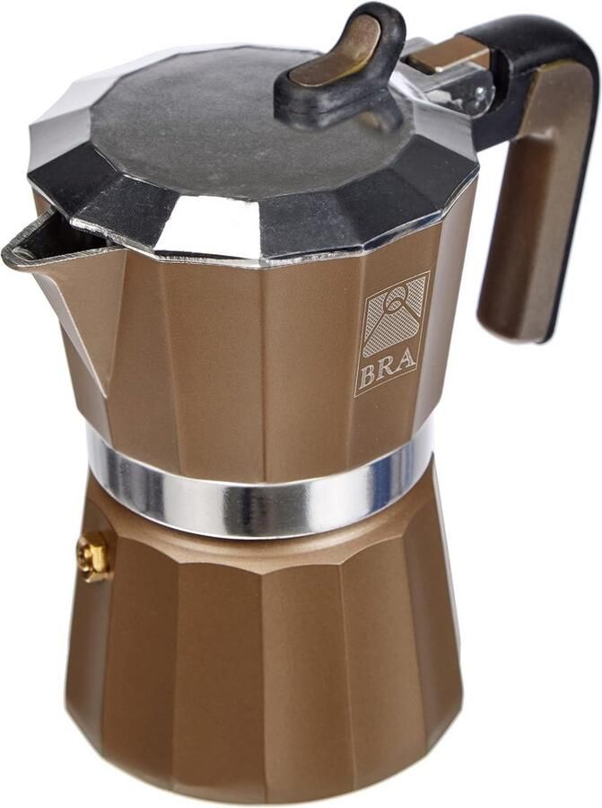 Titanium Koffiemachine Aluminium 3 Kopjes