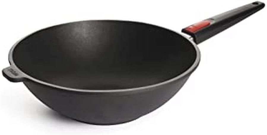 Titanium Wok Sauspan 30 cm met Afneembaar Handvat Geschikt voor Inductie Koken