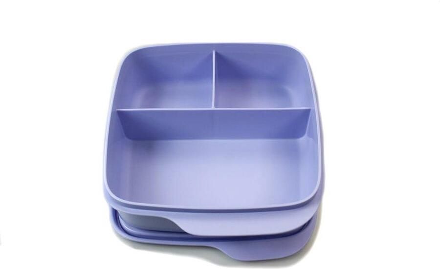 To go lunchbox Clevere Pause 550 ml broodtrommel met scheidingswand Eco+ school (lichtblauw)