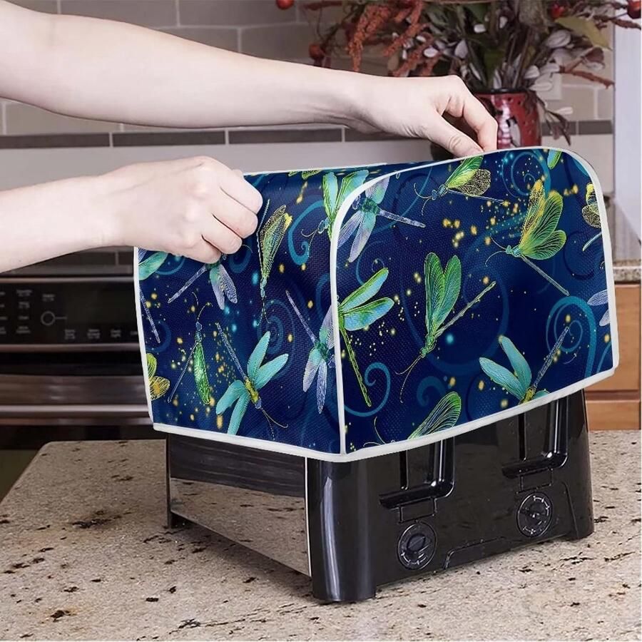 Toaster Cover Broodroosterhoes Stofkap Keuken Beschermen Wasbaar Polyester Spandex 29x20x19 cm Rood