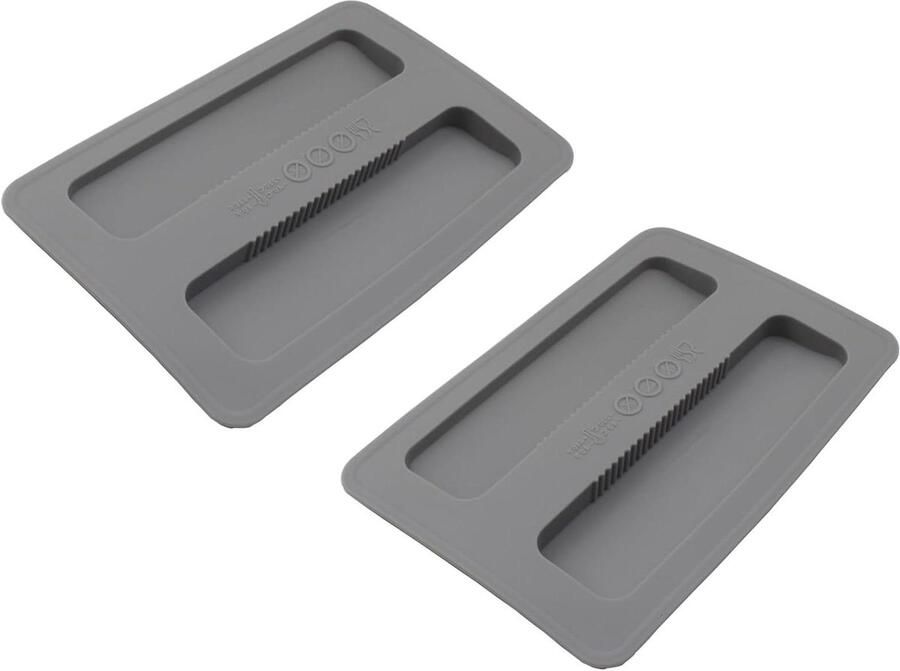 Toaster Deksel Broodroosterhoes Keuken Bescherming Hittebestendig Siliconen 2 Stuks Grijs