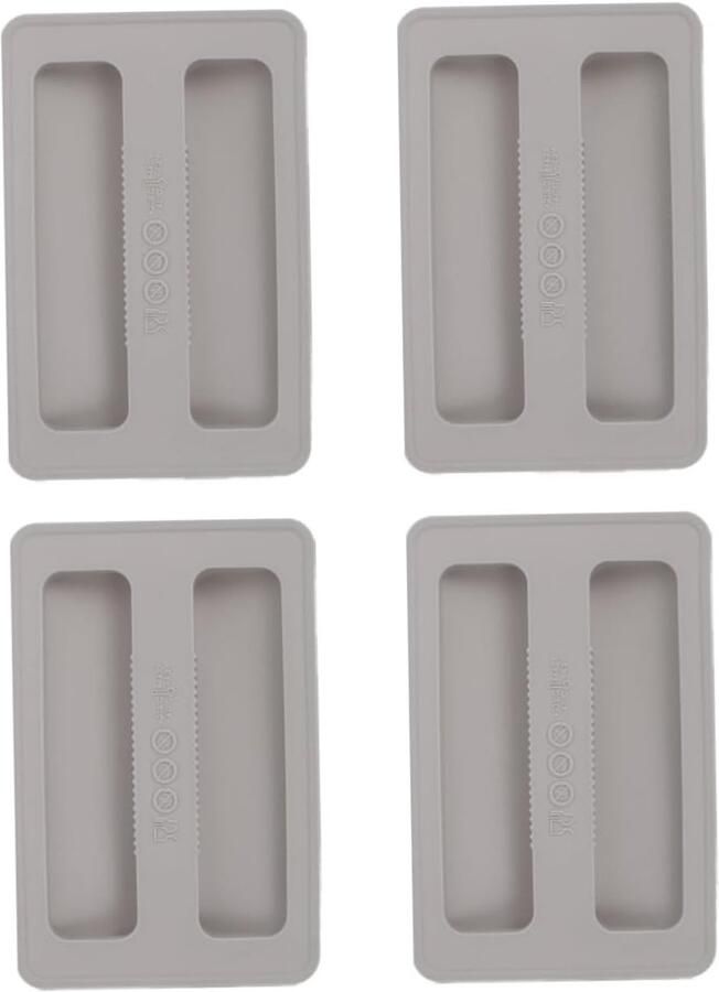 Toaster Slot Cover Broodrooster Beschermer Keuken Hygiëne Hittebestendig Siliconen 16 x 10 x 1.8 cm Grijs