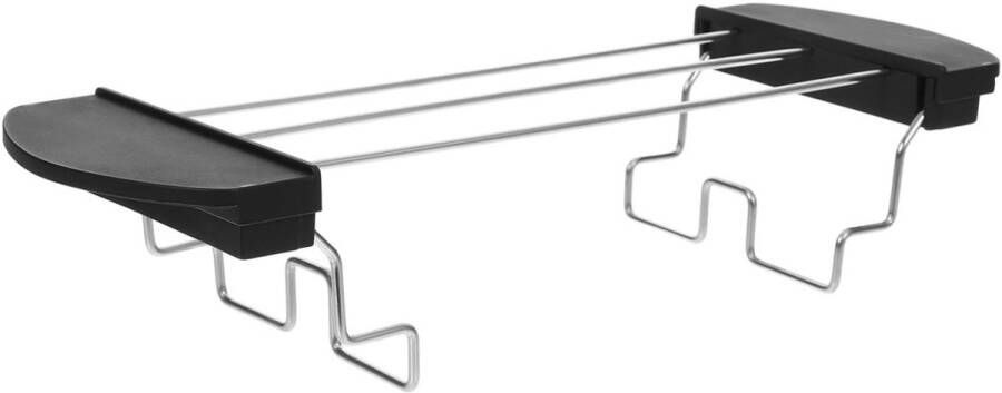 Toaster Toast Rack Sandwich Rack Grill Holder Toast Bread Toaster Holder Rack for BBQ Picnic Camping Fishing Black 26 x 9. 2cm Toaster