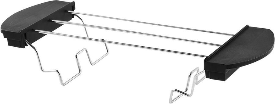 Toastrek Broodrooster rek Brood warm houden Opvouwbaar ontwerp 26 cm Zilver