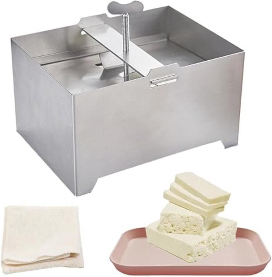 Tofu-pers Roestvrij Staal voor Thuisgebruik en Restaurants Maak Perfecte Tofu en Paneer