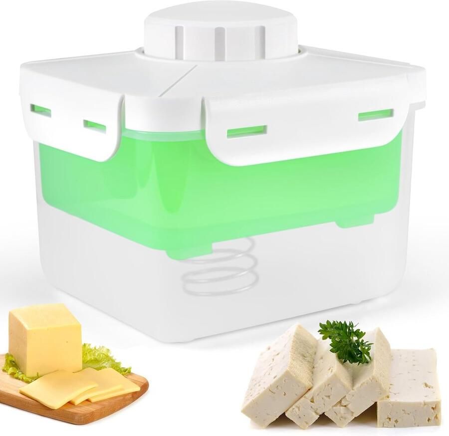 Tofupers Tofu Pers Tofu Bereiden Instelbare Druk 13x14x15 cm Transparant