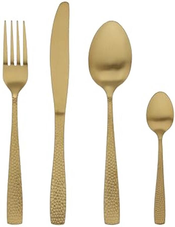 Tognana Pauline Cutlery Set 24 Pieces Steel Gold
