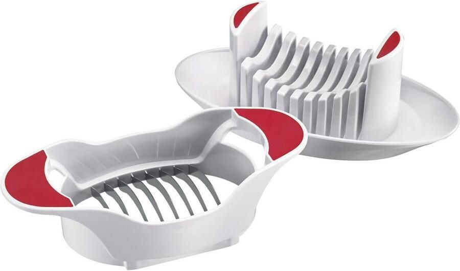 Tomaten- en mozzarellasnijder snijdt gelijkmatige plakjes roestvrij staal vaatwasmachinebestendig