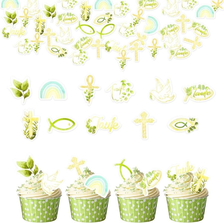 Topper Doop Taart Decoratie Eetbaar Eetbare Taart Topper Doop Eetbare Decoratie Communie Kruis Taart DecoratieEetbaar Eetbare Taart DecoratieDoop Decoratie Vis Muffin Topper