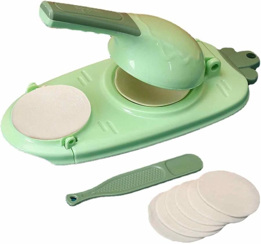 Tortilla Maker Pers Deeg Vormer Zelf Bakken Ergonomische Handgreep 24 cm Breed Groen