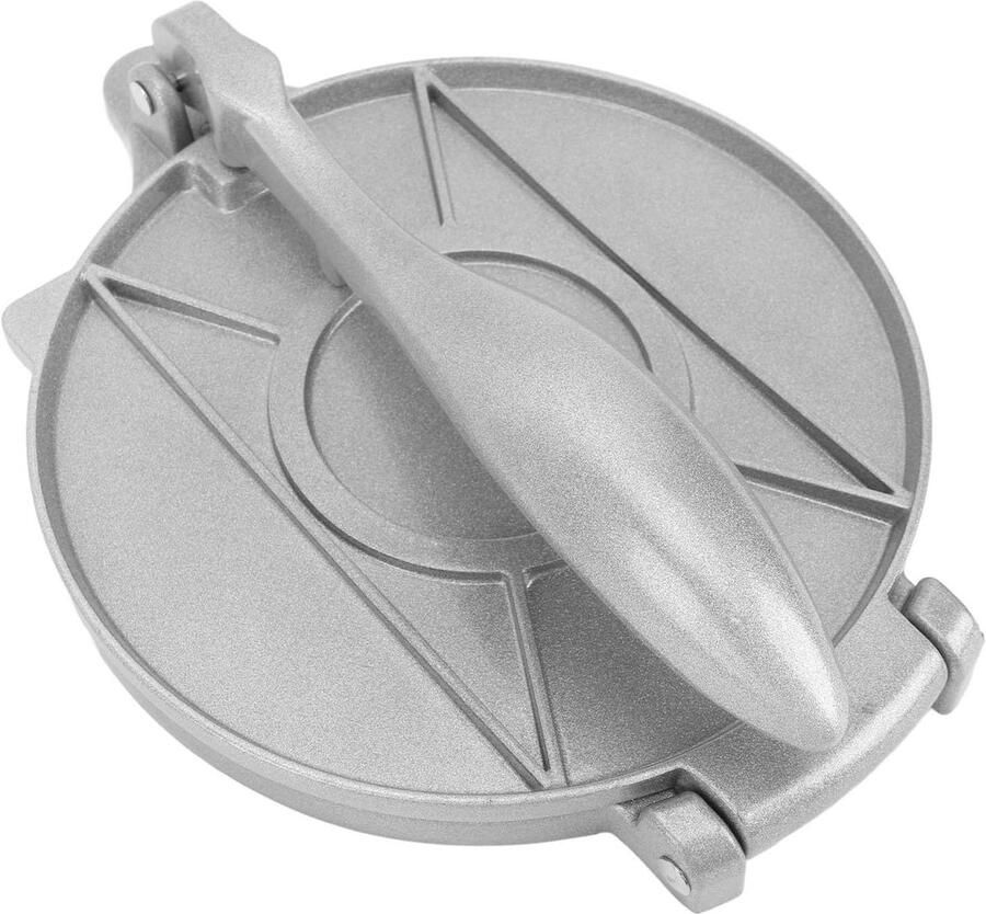 Tortilla Maker Deegpers Tortilla Maaltijden Maken Aluminium Legering 20 x 27 cm Zilver